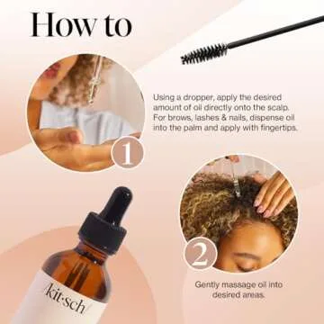 Kitsch Organic Castor Oil for Natural Beauty & Hair Growth