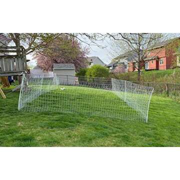 Starkline Electric Poultry Netting Kit w/AC Energizer - 48"x82' White/Blue Poultry Netting - (12/48/3) All-in-One Electric Fence Kit for Backyards, Homesteads, Ranches or Farms