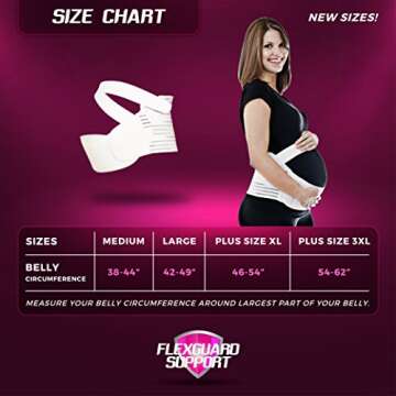 ﻿﻿FlexGuard Pregnancy Belly Support Band - Maternity Belt & Brace for Pregnant Women, Bump Sling...