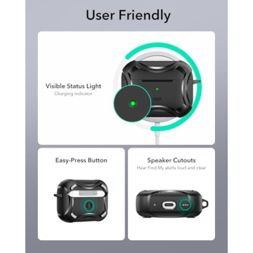 ESR AirPods Pro 2nd Gen Case with Magnetic Lid