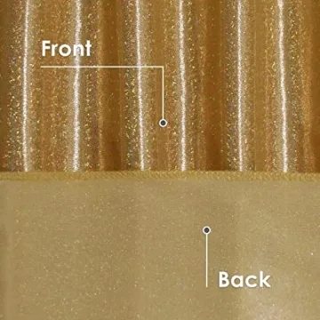 Fitable Gold Sequin Tablecloth - 60x84 Inch Glitter Cloth