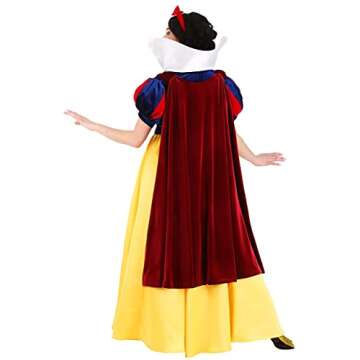 Disney's Snow White Costume for Women, Adult Magical Princess Classic Yellow Bodice and Skirt X-Large