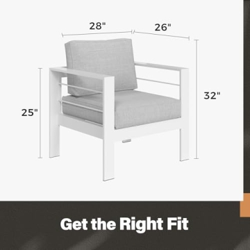 Stylish Solaste Aluminum Patio Loveseat with Cushions