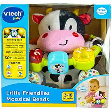 VTech 166003 Baby Little Friendlies Moosical Beads Toy - Educational, Sensory & Musical