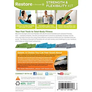 Gaiam Resistance Band Kit for Strength & Flexibility
