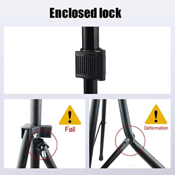 QISHI YUHUA Adjustable Wig Stand Tripod with Hook