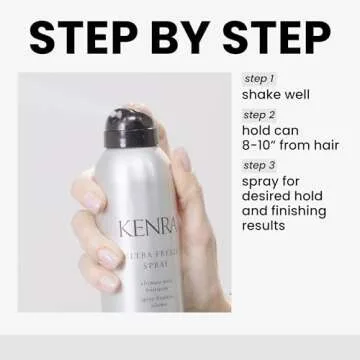Kenra Ultra Freeze Spray 30 | Ultimate Hold Hairspray | Long-Lasting, Ultra-Firm Hold | Fast-Drying Formula | Provides Humidity Resistance | High Shine, Flake-Free Finish | All Hair Types | 10 oz