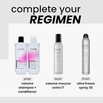 Kenra Ultra Freeze Spray 30 | Ultimate Hold Hairspray | Long-Lasting, Ultra-Firm Hold | Fast-Drying Formula | Provides Humidity Resistance | High Shine, Flake-Free Finish | All Hair Types | 10 oz