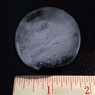 Chillz Ice Ball Maker Mold - Black Flexible Silicone Ice Tray - Molds 4 X 4.5cm Round Ice Ball Spheres