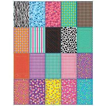 Zink Colorful Fun & Decorative Stickers For 2x3 Photo Paper Projects Pack of 100 Compatible with Kodak, Lifeprint, Polaroid, HP, Canon, Fujifilm wallpaper-borders, Pack of 1