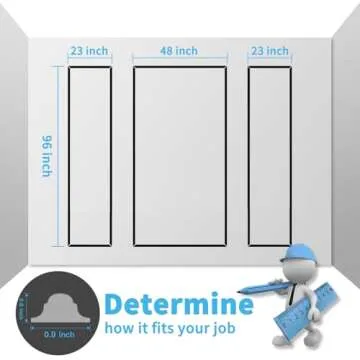 Art3d Pre-Cut Wall Molding Set of 3 pcs, Ready-to-Assemble Wainscoting Panels for Interior Wall Décor Living Room Bedroom Accent Wall - Installed with Glue, 3 Frames