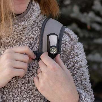 Sun Company Luma 360 - Swiveling Clip-on LED Light (2-Pack) | Rechargeable Clip Flashlight for Hat, Pocket, Hardhat | Bright Hands Free Clipon Flashlights for Hiking, Running, or Dog Walking