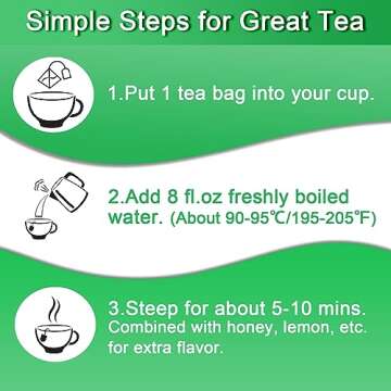 FullChea - Spearmint Tea Bags, 40 Teabags, 1.5g/bag - Premium Spearmint Leaves - Non-GMO - Caffeine-free - High in Antioxidant & Support Digestion