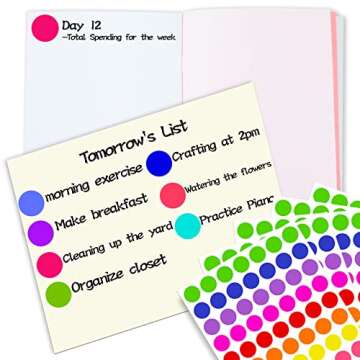 1400 PCS Color Coding Labels Circle Dot Stickers,Round Color Coding Labels Sticky Dots Labels Stickers 10 Color Style Colored Dot Stickers for Toddlers Office Student Classroom Papers