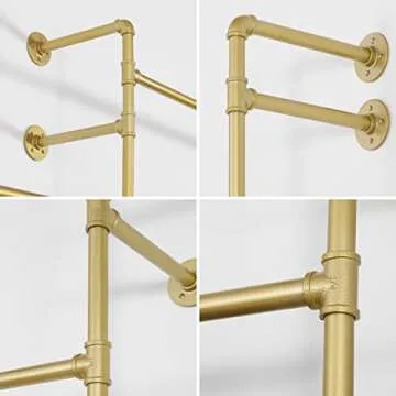 EDCB Modern Industrial Clothing Rack for Space Saving