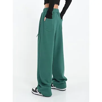 Comfy Womens Wide Leg Sweatpants with Pockets