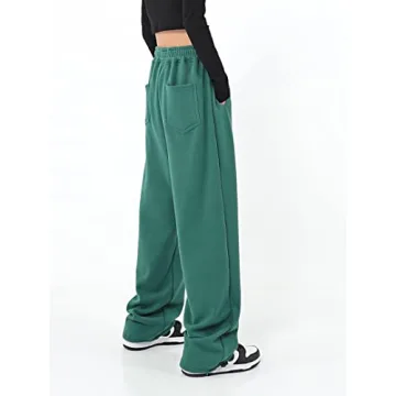 Comfy Womens Wide Leg Sweatpants with Pockets
