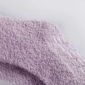 Breslatte Gripper Socks with Grippers for Women Slipper Non Skid Socks Womens Fluffy Gifts 3pairs 2