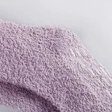 Breslatte Gripper Socks with Grippers for Women Slipper Non Skid Socks Womens Fluffy Gifts 3pairs 2