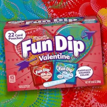 Fun Dip Valentine's Day Candy, Friendship Exchange, 22 Count Box