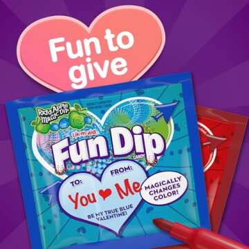 Fun Dip Valentine's Day Candy, Friendship Exchange, 22 Count Box