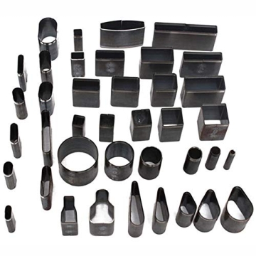 Punch Cutter Tools 39 Pcs - Versatile Hollow Punch Cutter Set for Leather Craft