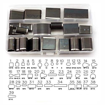 Punch Cutter Tools 39 Pcs for Leather Craft and DIY