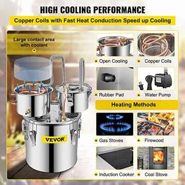 VEVOR 3 Gallon Alcohol Still - Home Distillation Kit