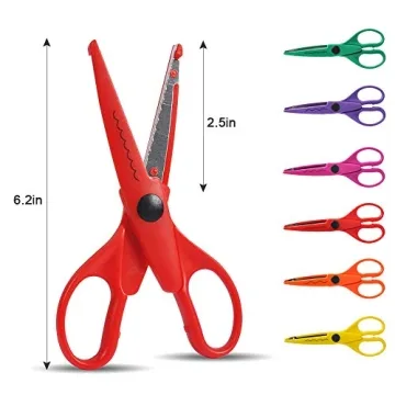 UCEC Creative Craft Scissors Set - 12 Decorative Edges