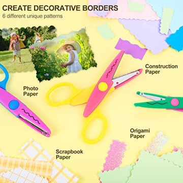 UCEC Creative Craft Scissors Set - 12 Decorative Edges