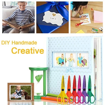 UCEC Creative Craft Scissors Set - 12 Decorative Edges