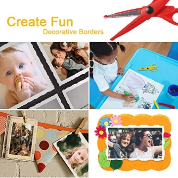 UCEC Creative Craft Scissors Set - 12 Decorative Edges