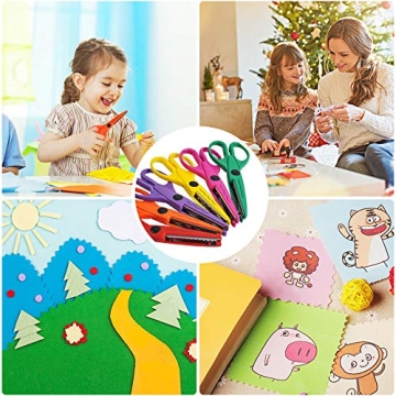 UCEC Creative Craft Scissors Set - 12 Decorative Edges