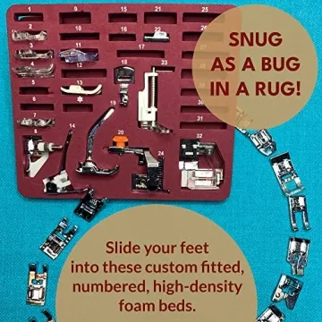 Madam Sew 32-Piece Presser Foot Set for All Machine Types