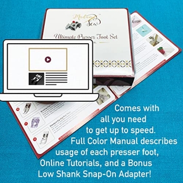 Madam Sew 32-Piece Presser Foot Set for All Machine Types