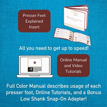 Madam Sew 32-Piece Presser Foot Set for All Machine Types