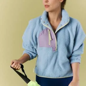 Stylish Sherpa Pullover for Cozy Comfortable Wear