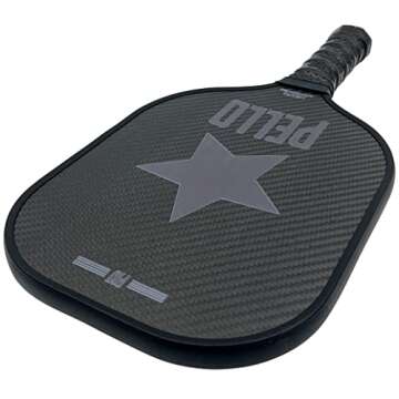 PELLO PXI Carbon Fiber Pickleball Paddles | USA Pickleball Approved | Professional Polypropylene Honeycomb Core | Perfect Balance of Power & Control | Pickle Ball Racquet with Neoprene Case