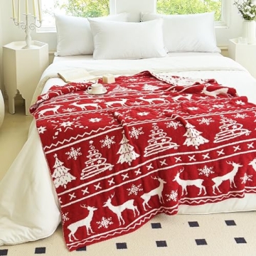 NIDITW Ultra Soft Christmas Throw Blanket - Cozy Microfiber Knit for Home & Outdoors