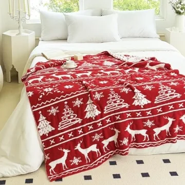 NIDITW Ultra Soft Christmas Throw Blanket - Cozy Microfiber Knit for Home & Outdoors