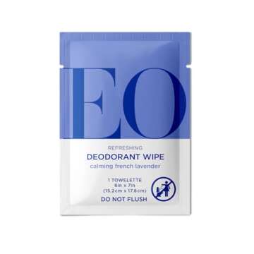 EO Deodorant Lavender Wipes, 6 Count