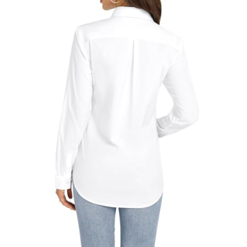 J.VER Women's Long Sleeve Dress Shirt for Office and Casual Wear