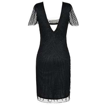 Kayamiya Gatsby Dress Retro 1920s Beaded Flapper Dress