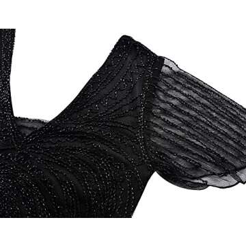 Kayamiya Gatsby Dress Retro 1920s Beaded Flapper Dress