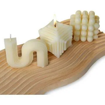 Decorative Handmade Scented Candles - 3 Pcs Set