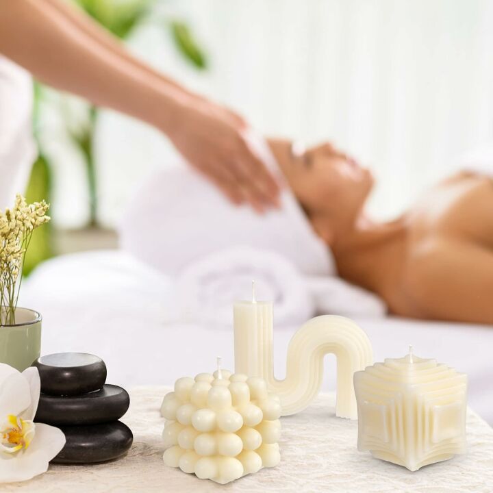 Decorative Handmade Scented Candles - 3 Pcs Set