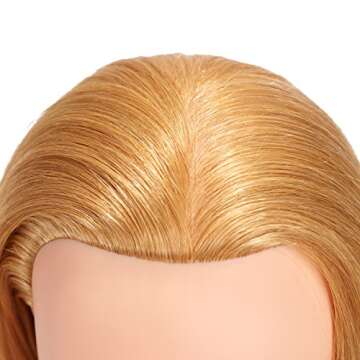 100% Human Hair Mannequin Head for Training 24"-26"