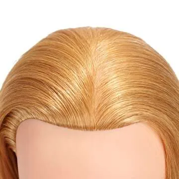 100% Human Hair Mannequin Head for Training 24"-26"