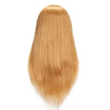 100% Human Hair Mannequin Head for Training 24"-26"