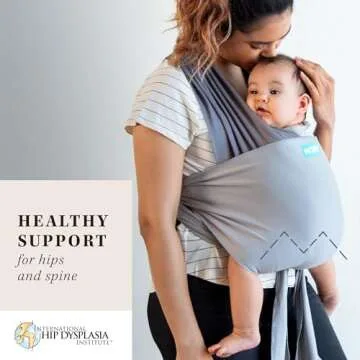 Moby Baby Wrap Carrier Easy-Wrap for Newborns to Toddlers (8-33lbs), Infant Sling Carrier, Lightweig...